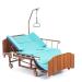 Медицинская кровать MET REVEL XL (ширина 120 см), для лежачих больных с USB, электрорегулировкой, переворотом и туалетом